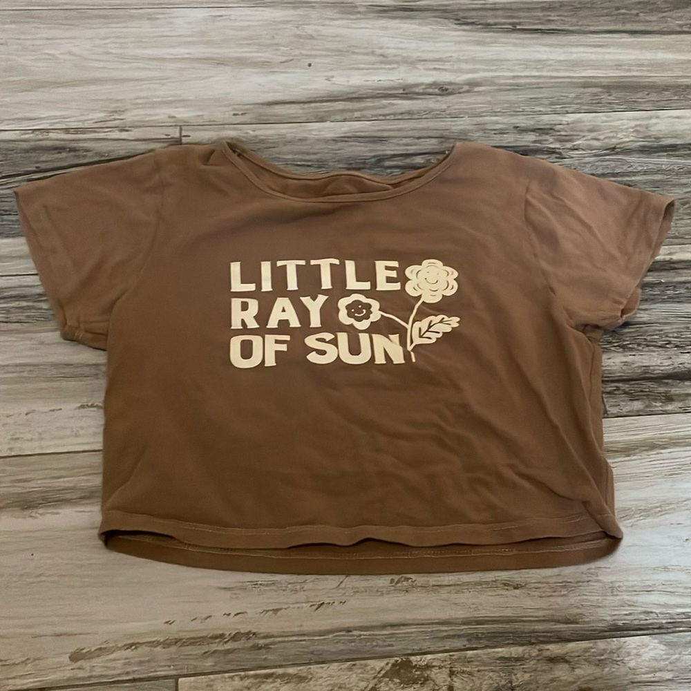 PacSun PS/ LA Little Ray of Sun Baby T-Shirt Cropped